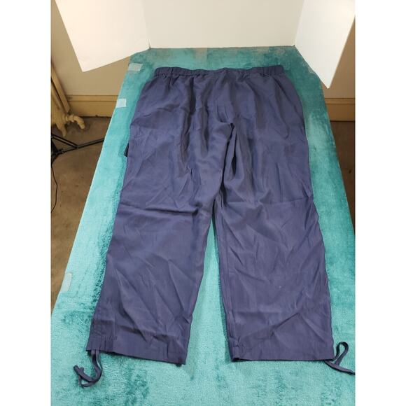 Arna York Pants Sz 22 Womens Blue Ladies Stretch Shiloh Ruched Cargo Pull On NWT - Picture 10 of 12